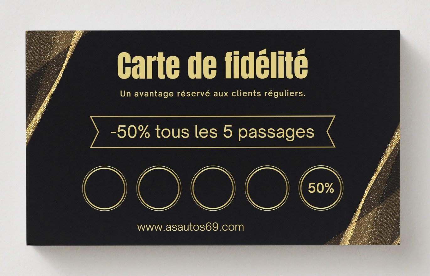 Carte de fidélité detailing